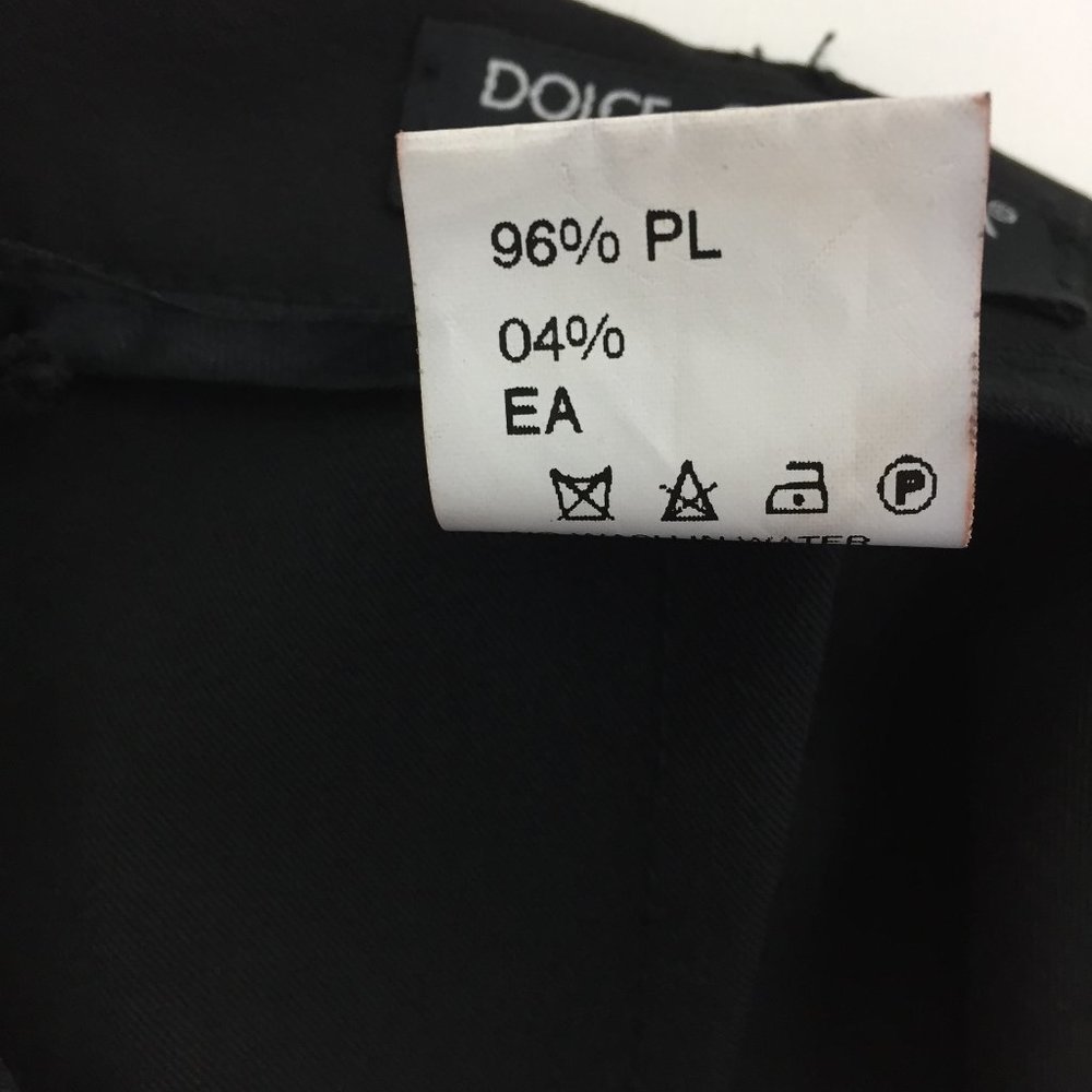 D&G DOLCE & GABBANA Basic Italy Black High Slit Front Skirt - Picture 3 of 16